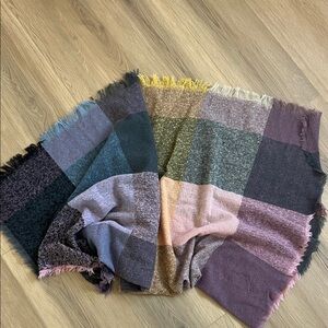 Multicolor Plaid Throw Blanket